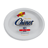 Chinet Classic White platters, 12 5/8 inch x 10 inch Picture